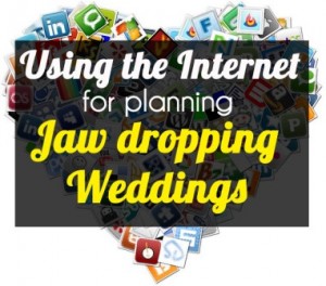 using internet for ideas for planning weddings